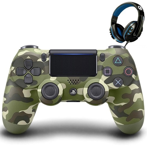 Sony Dual Shock Play Station 4 Controller Green Camouflage With
