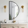 Beautyolove Half Circle Aluminum Alloy Framed Decorative Wall Mirror - 3 of 4