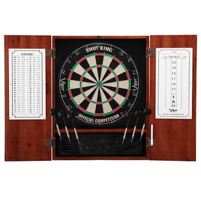 Viper Metropolitan Sisal Fiber Bristle Dartboard And Cabinet