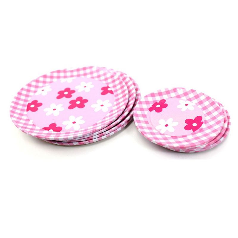 Insten 14 Piece Pink Tea Set for Girls, Teacups Pretend Playset, Toy Kitchen Accessories, 3 of 6