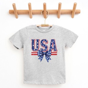 The Juniper Shop Coquette USA Bow Youth Short Sleeve Tee - 1 of 4