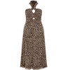 Women's Plus Size Everlee Animal Print Maxi Dress - taupe | CITY CHIC - 3 of 4