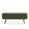 NicBex 43.5 Inch Ottoman Bench with Wooden Legs, Modern Oval Storage Bench for Living Room, Bedroom, Entryway, Load 250 lb - 4 of 4