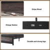 Metal Bed Frame,Full/Queen/King Size Bed with Charging Station, Headboard and Metal Slatted Frame, USB Ports, No Box Spring Needed, Under Bed Storage - 4 of 4