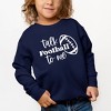 The Juniper Shop Talk Football To Me Ball Youth Ultra-Soft Graphic Sweatshirt - 2 of 3