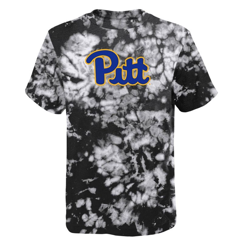 NCAA Pitt Panthers Boys&#39; Black Tie Dye T-Shirt, 1 of 2