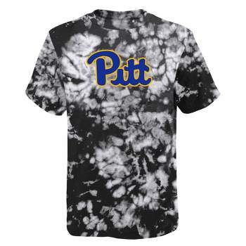 NCAA Pitt Panthers Boys' Black Tie Dye T-Shirt