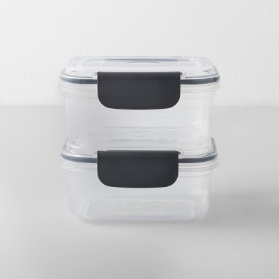 Rectangular Plastic Food Storage Container 2 cup 2pk - Made By Design™