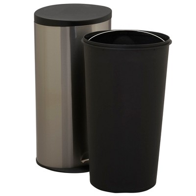 Savannah 30L Brushed Stainless Steel Step Trash Can