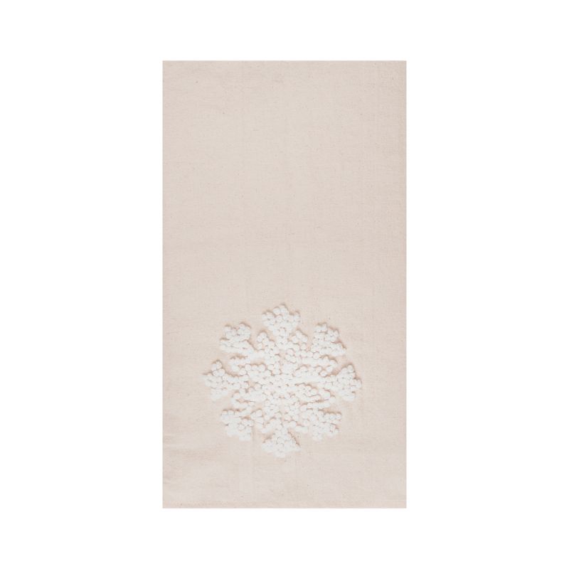 C&F Home White Snowflake French Knot Flour Sack Kitchen Towel, 1 of 3