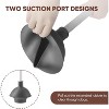 2-in-1 Toilet Plunger and Brush Set with Caddy Holder - Complete Bathroom Cleaning Tools Combo in One Stand - 3 of 4