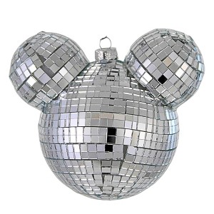 Cody Foster 3.0 Inch Disco Mouse Ears Christmas Tree Ornament , Christmas Decor Retro Looking Reflective (1PC) - 1 of 4