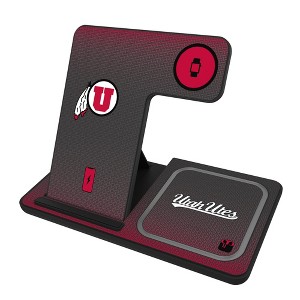 Keyscaper University of Utah Utes Linen 15-Watt 3 in 1 Charging Station - 1 of 4