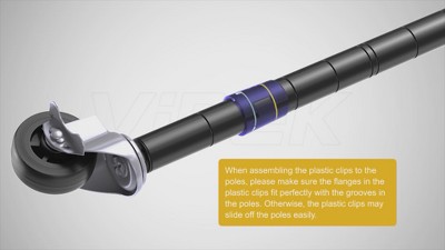 VIPEK Black Heavy Duty Rolling Garment Rack with Adjustable Shelves