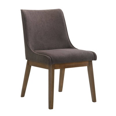 Ronan Walnut Brown Mid-Century Modern Side Chairs Set