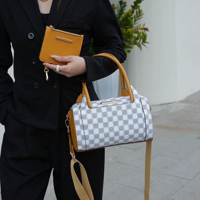 MKF Collection Adhara Women’s Structured Satchel Bag with Pouch, Circular Print, by Mia K — фото 2