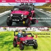 12V Kids Ride On Truck Car with Parent Remote Control, Electric Vehicle for Toddlers, LED Bluetooth 3 Speeds, - 3 of 4