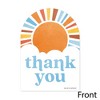 Big Dot of Happiness Retro Sunshine Thank You Cards, Here Comes The Son Party Theme, Boho Baby Shower Gratitude Letters with Envelopes - Set of 12 - 3 of 4