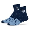 MLB Tampa Bay Rays Adult Quarter Socks: Cushioned Heel & Toe, Knit Fabric - 2 of 3