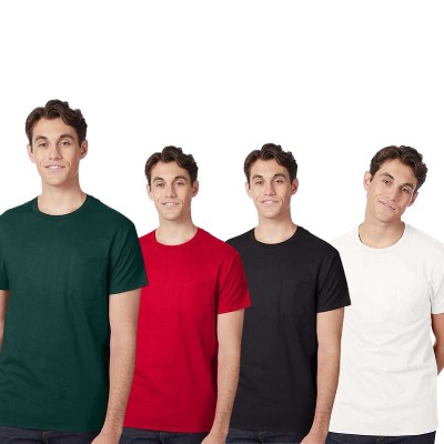 EG PRO Men’s Pocket T-Shirt 4 Pack – Authentic Cotton Tee for Casual and Daily Wear
