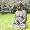 Moda Furnishings Meditating Buddha Magnesium Oxide Garden Statue - 3 of 4