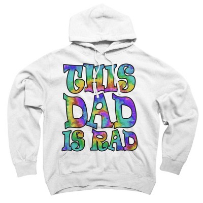 Adult Design By Humans Tye Dye This Dad Is Rad By honeytree Pullover Hoodie