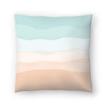 Americanflat Neutral Mint Peach Abstract By Jetty Home Throw Pillow