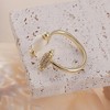 SOHI Women's California Gold The Romantics Finger Ring - 2 of 4