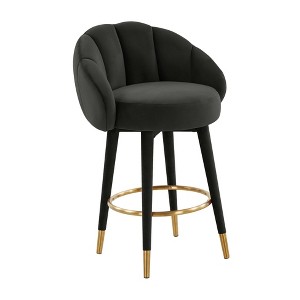 TOV Furniture Myla Velvet Swivel Stool - 1 of 4