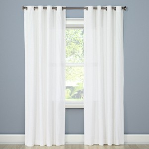 1pc Light Filtering Solid Window Curtain Panel - Threshold™ - 1 of 3