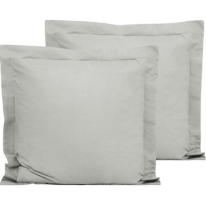 2 Pack Brushed Microfiber Super Soft Euro Pillow Shams, 26x26 Inches - NTBAY - 1 of 4