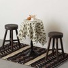 Vintiquewise Antique Round Wooden Chair Log Cabin Stools Set of 2 - 2 of 4