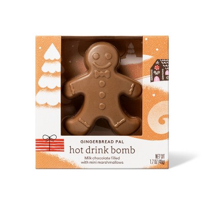 Holiday Gingerbread Pal Hot Drink Bomb - 1.7oz - Favorite Day™