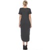 Women's Short Sleeve V-Neck Maxi Dress - White Mark - 4 of 4