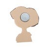 Unique Bargains Decorative Magnets Magnetic Fridge Sticker Irregular Shape Resin Lilac Beige 1Pc - 3 of 3