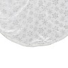 Northlight 48" Silver and White Snowflakes Christmas Tree Skirt - 3 of 3