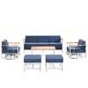 Outdoor Swivel Rocker Patio Chairs High Back Wicker Patio Furniture - 3 of 4