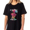 Dreamworks Trolls Women's Poppy Funky Hair Don't Care Nightgown Sleep Pajama Black - 2 of 4