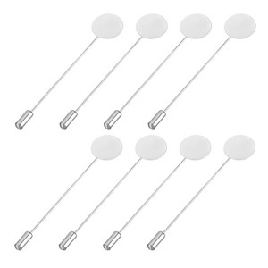 Unique Bargains Metal Decorative DIY Women's Clothing Dress Round Sewing Brooch Pins 60 Pcs - 1 of 4