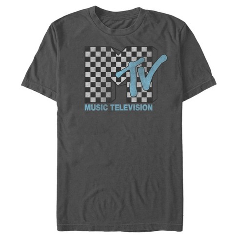 Men s Mtv Checkered Logo T shirt Target