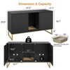 Litter Box Enclosure for 2 Cats, Double Room Kitty House with Scratch Pad - 3 of 4
