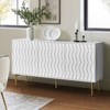 Lewis 60"Wide 3 Door Sideboard With Adjustable Shelf | ARTFUL LIVING DESIGN - image 2 of 4