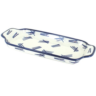 Blue Rose Polish Pottery Zoe Bread Tray