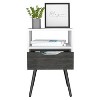 NicBex 13.8 inch Wide Nightstand with 1 Drawer,Modern Side Table with Four Legs and One Open Shelf,Bedside Table for Bedroom,Living Room - 4 of 4
