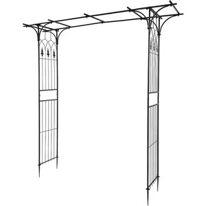 VINGLI Garden Arbor, Arch Archway for Wedding Ceremony Party, Steel Garden Trellis for Plant Climbing, Backyard, Lawn - 1 of 4