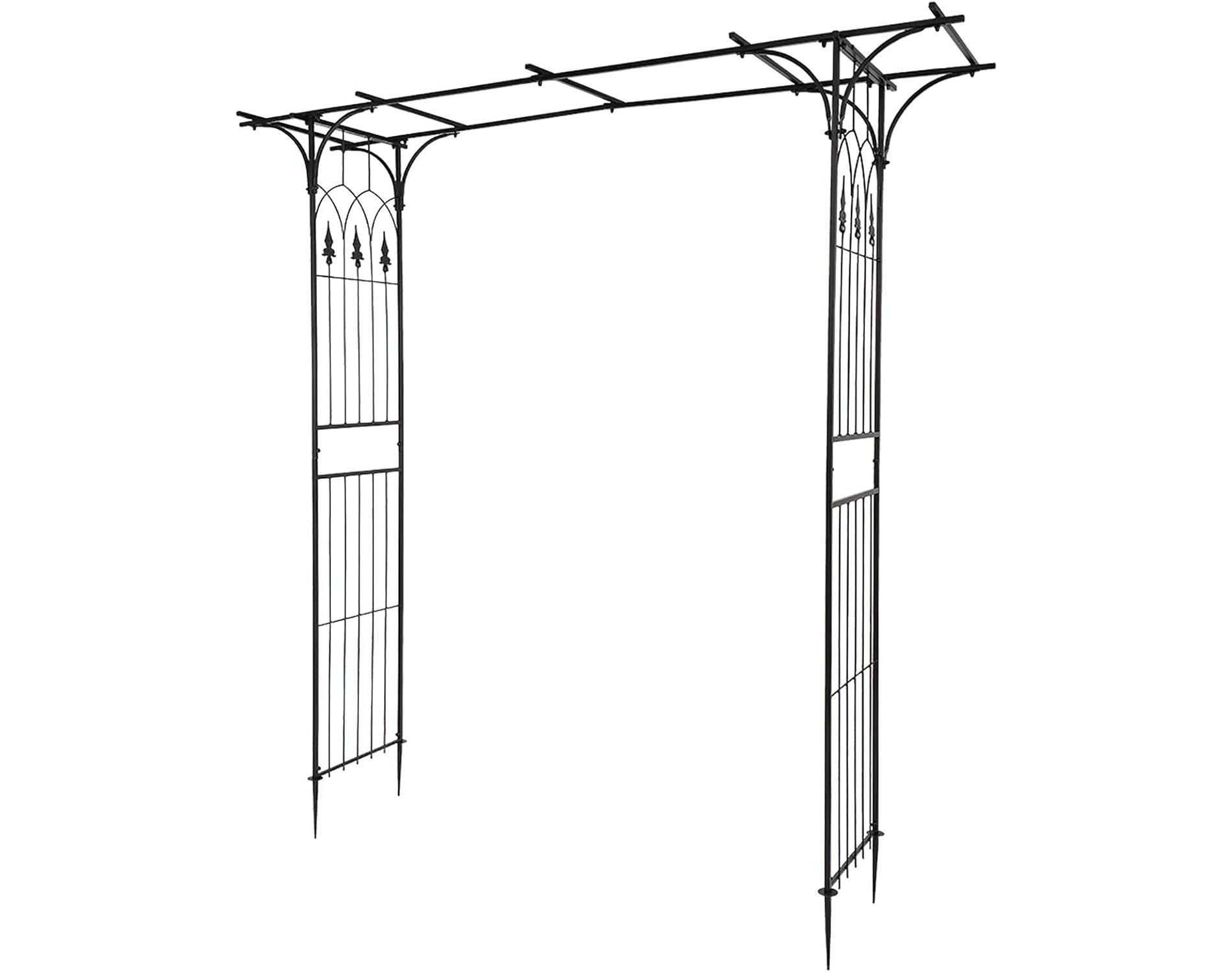 VINGLI Garden Arbor, Arch Archway for Wedding Ceremony Party, Steel Garden Trellis for Plant Climbing, Backyard, Lawn