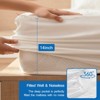 Aoibox Full XL Mattress Pad Waterproof Quilted Mattress Protector Deep Pocket Fitted Cover White Up to 14 Inch - 3 of 4