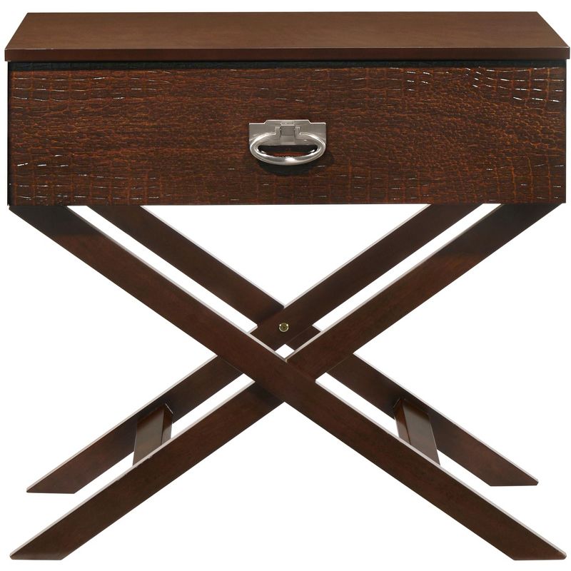 Passion Furniture Xavier 1-Drawer Nightstand (25 in. H x 27 in. W x 16 in. D), 1 of 6