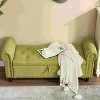 CAVINAS Rectangle Storage Ottoman Bench,Upholstered Ottoman with Fashion Rivets for Living Room,Bedroom - 2 of 4