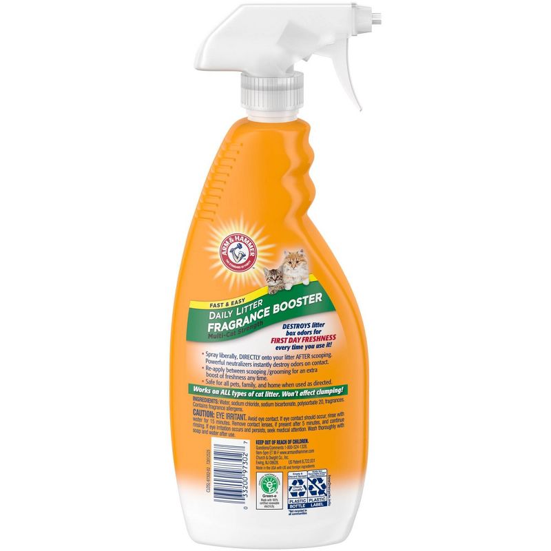Arm &#38; Hammer Daily Litter Fragrance Booster Deodorizer for Cats - 21.5 fl oz, 2 of 7